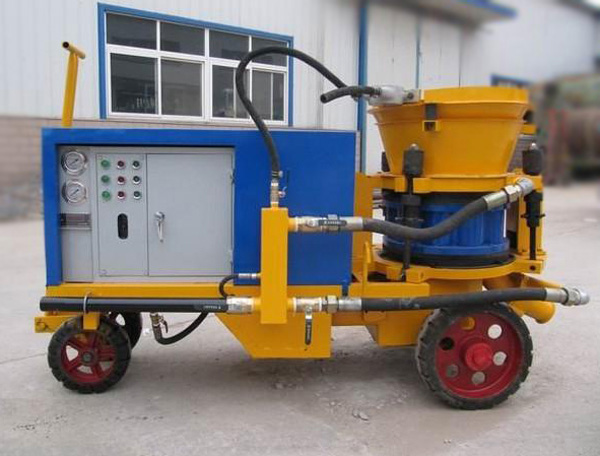 湿喷机施工前准备